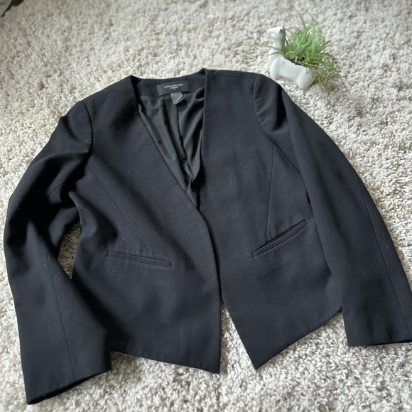 Ann Taylor Petite L formal cute dress professional black elegant blazer … - Picture 2 of 4